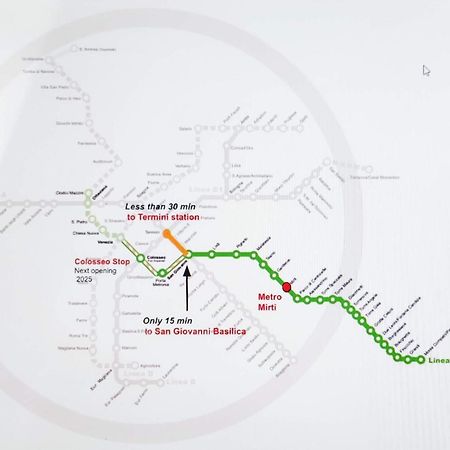 Metro Mirti Rome Suite Exterior foto
